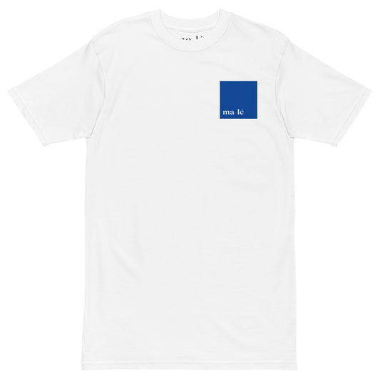 unisex relaxfit tee blue block art