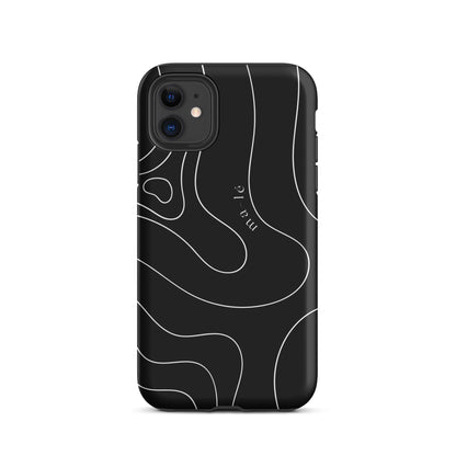 minimal line art phone case