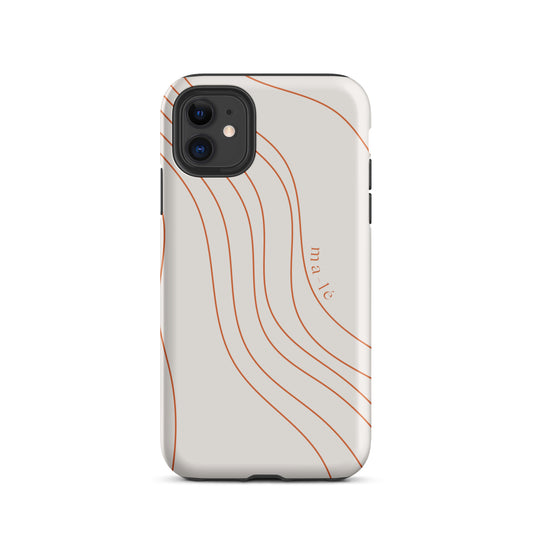 minimal line art phone case