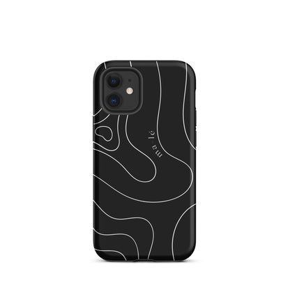 minimal line art phone case