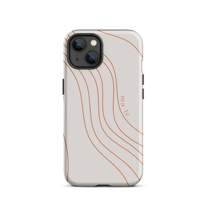 minimal line art phone case