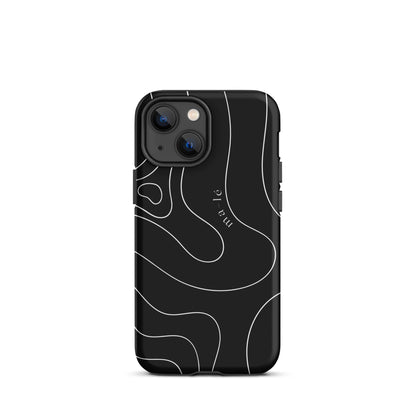 minimal line art phone case