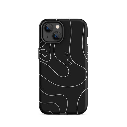 minimal line art phone case