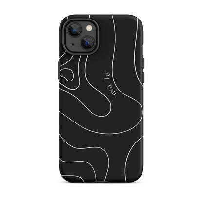 minimal line art phone case