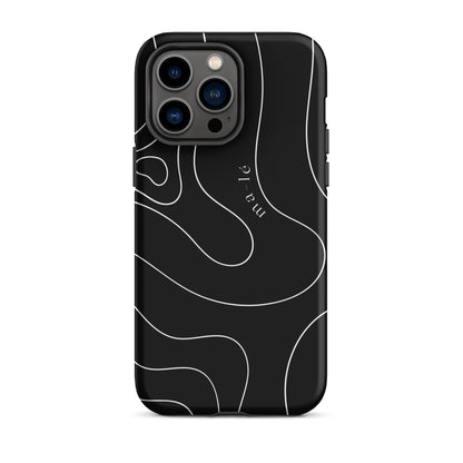 minimal line art phone case