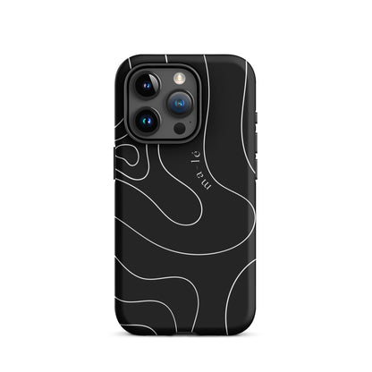 minimal line art phone case