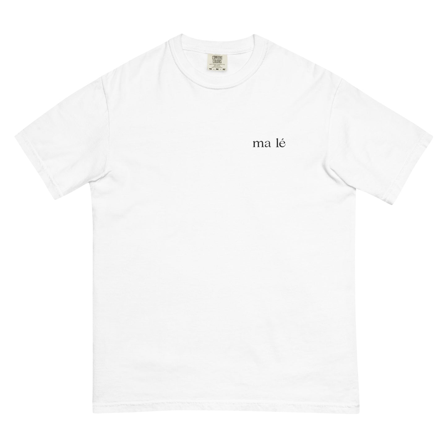 unisex heavyweight relaxfit handwritten tee "why I'm late" -amber back print