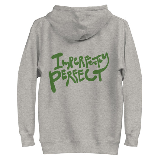 unisex handwritten hoodie "imperfectly perfect"
