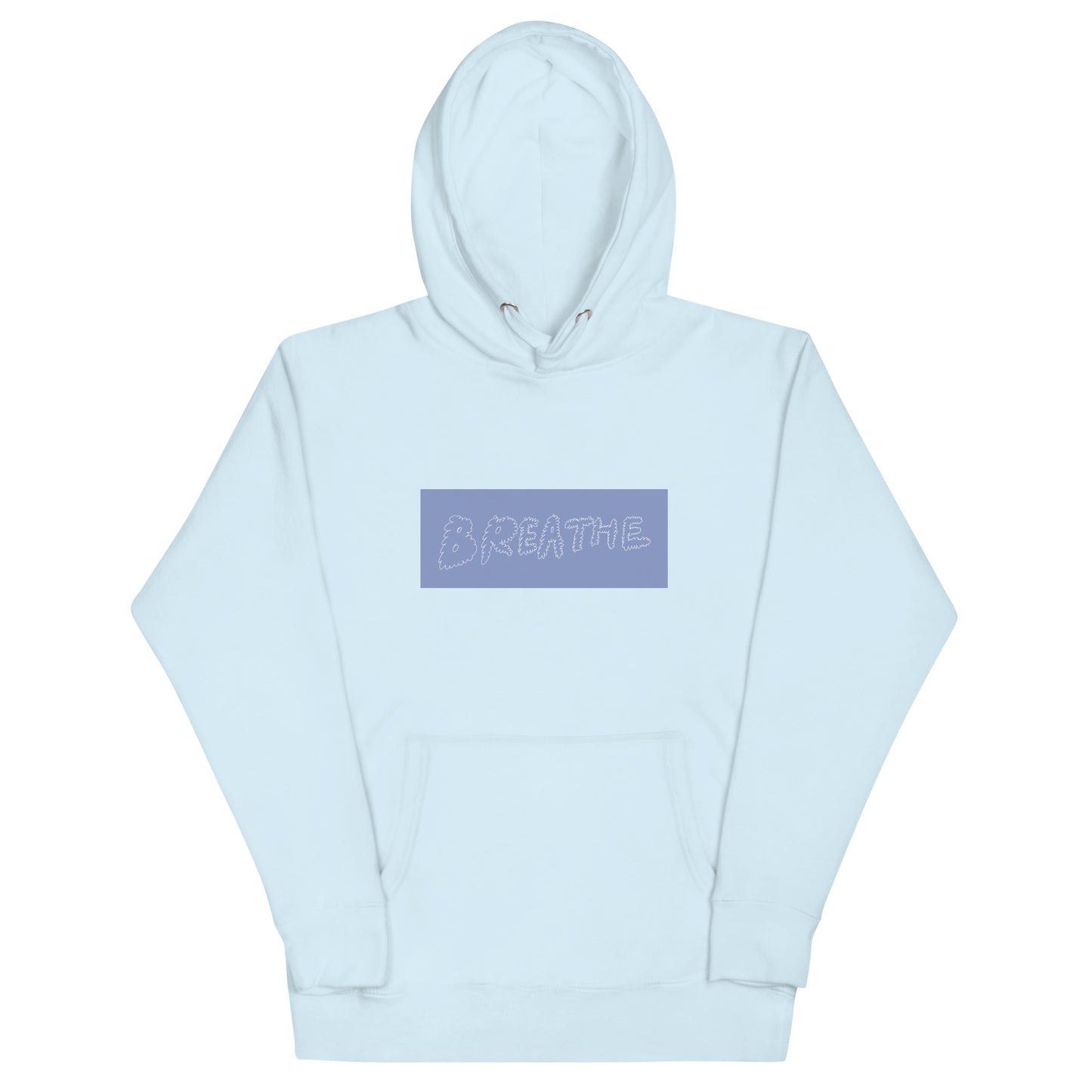 unisex handwritten hoodie "breathe"