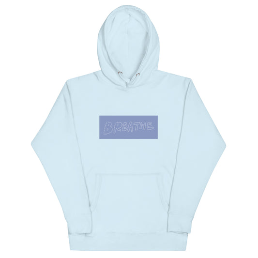 unisex handwritten hoodie "breathe"