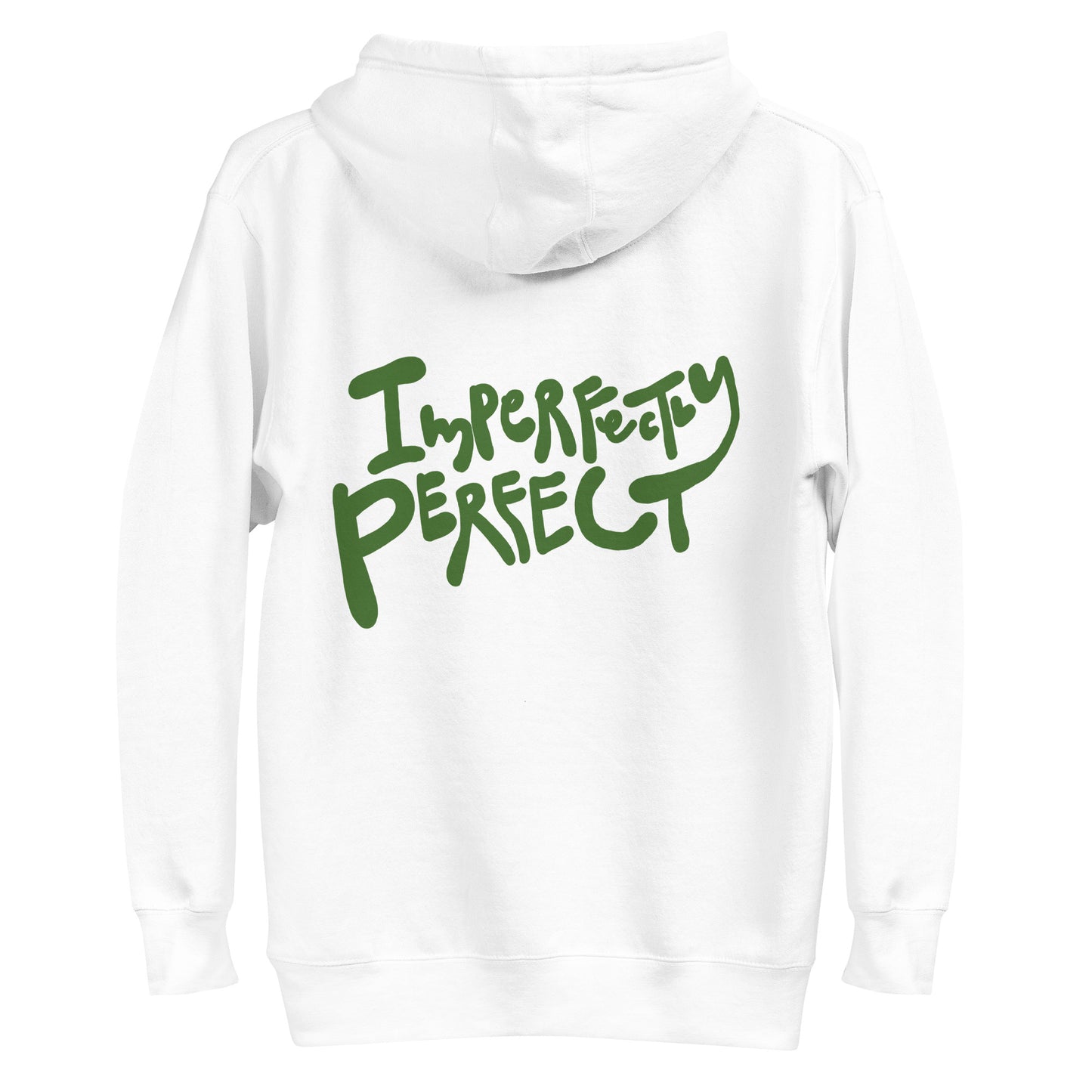 unisex handwritten hoodie "imperfectly perfect"