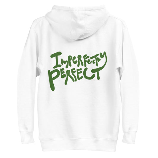 unisex handwritten hoodie "imperfectly perfect"