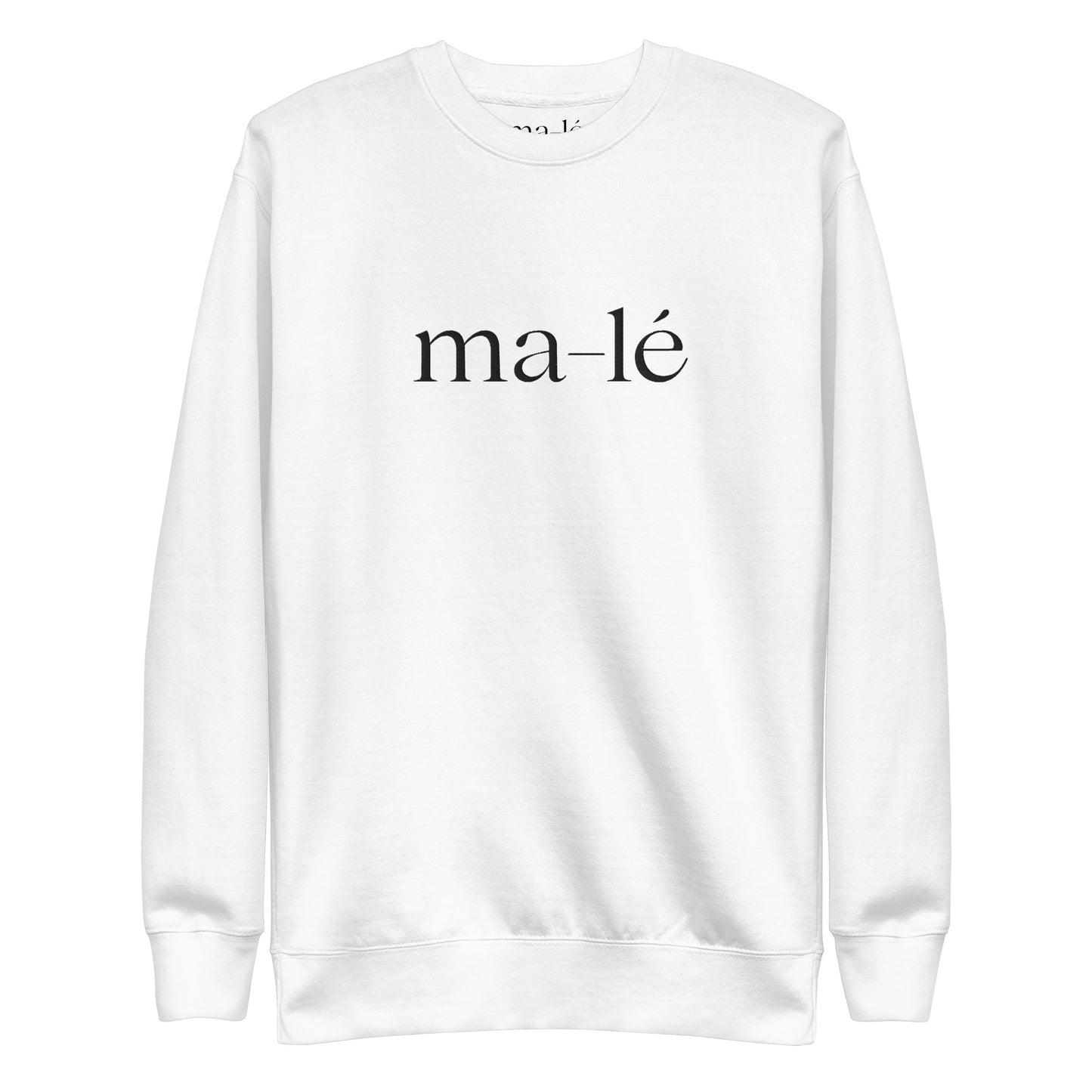 unisex ma-lé signature sweatshirt